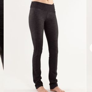 RARE Lululemon Presence Black Slub Denim Pants